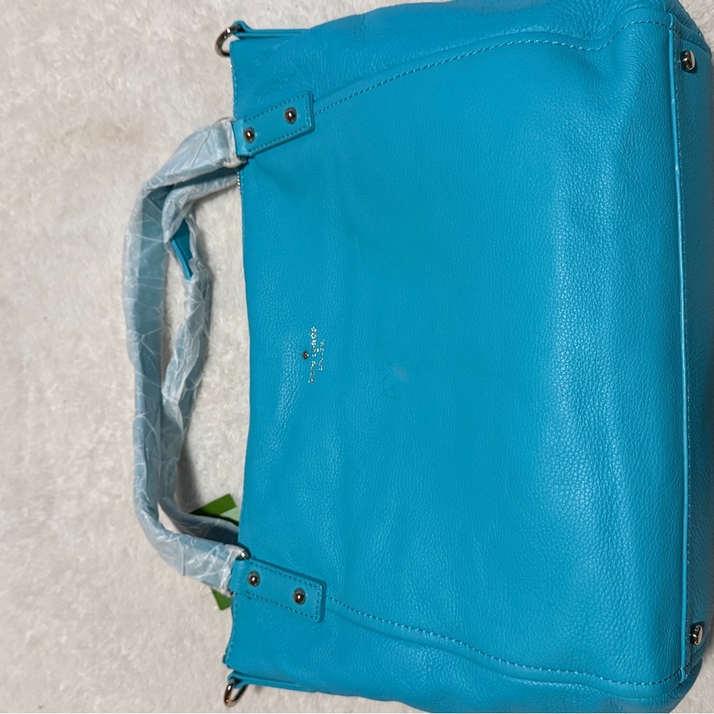 Kate Spade Cobble Hill Kori Large Tote Adriatic turquoise Pebbled Leather NWT - Picture 11 of 15